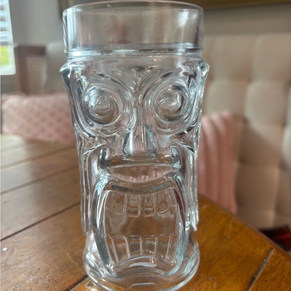 Anchor Hocking Tiki Glass Mug - Clear